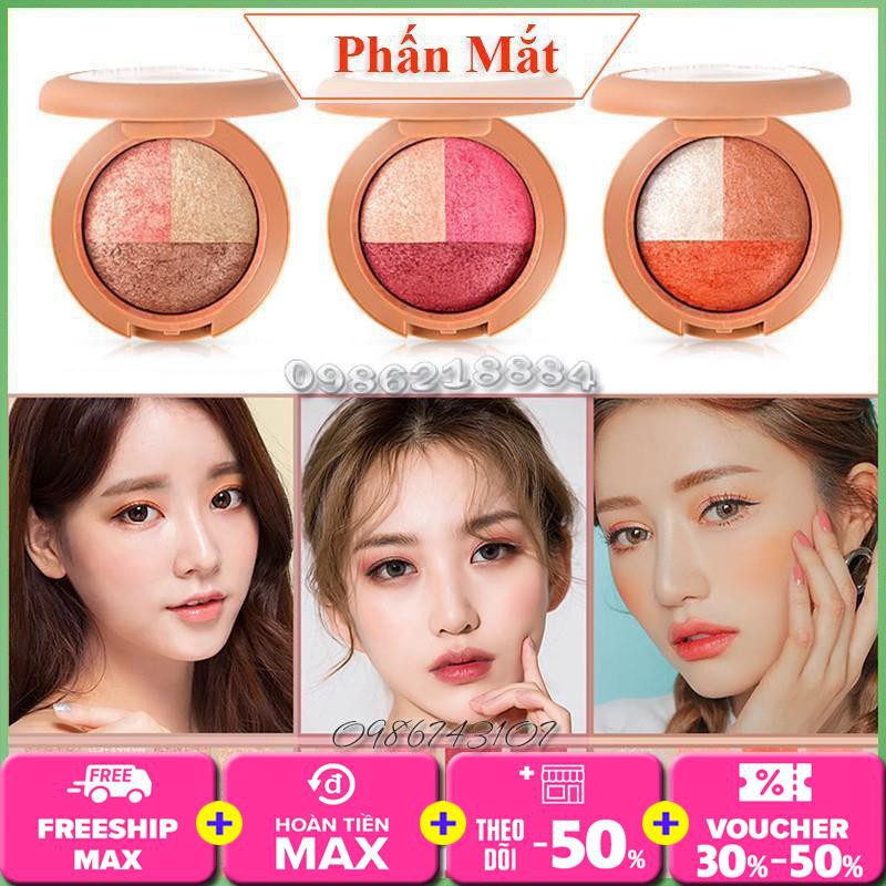 Phấn mắt 3 ô màu meikogee