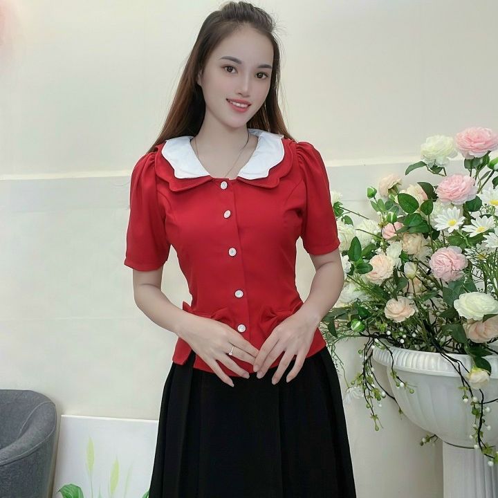 Plum1- - áo kiểu tiểu thư - áo công sở dễ thương, nữ tính giảm giá sốc