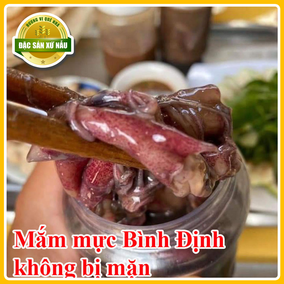 1kg mắm mực mành bình định - đặc sản xứ nẫu quê mình