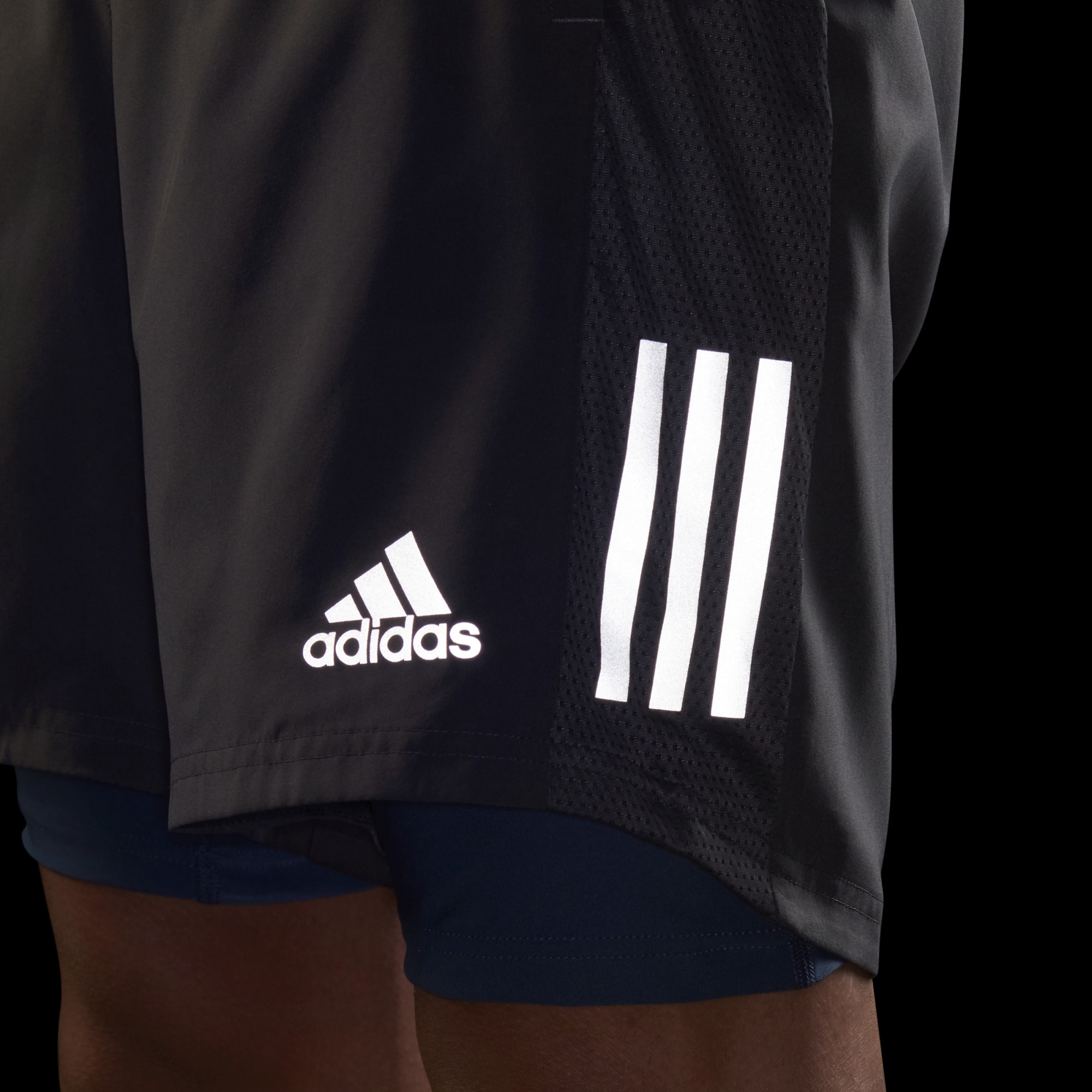Quần short golf Adidas in logo phản quang, quần đùi nam, quần thể thao nam phản quang đẳng cấp - Hàng cao cấp