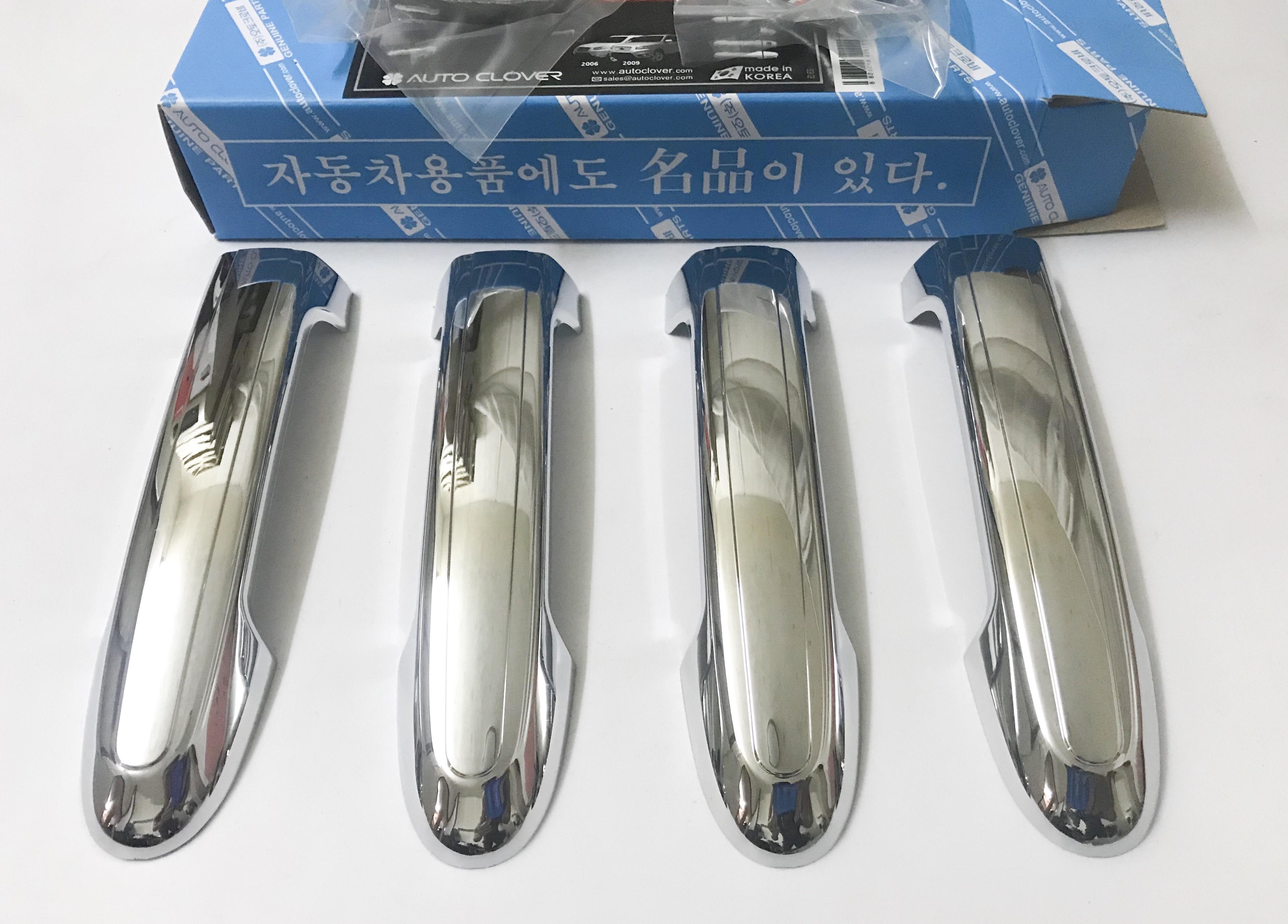 Ốp tay nắm cửa xi mạ hyundai santafe 2008-2012