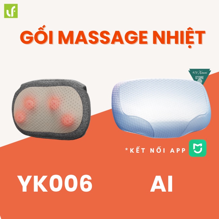 Gối ngủ massage nhiệt Xi aomi Leravan AI - Gối massage trị liệu Xi aomi Leravan LF-YK006