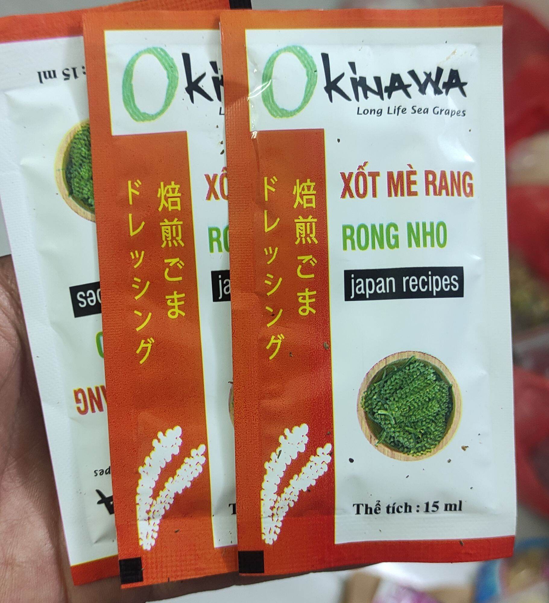 Gói Sốt Mè Rang Rong Nho Okinawa 15 ml Đậm Đặc Siêu Ngon