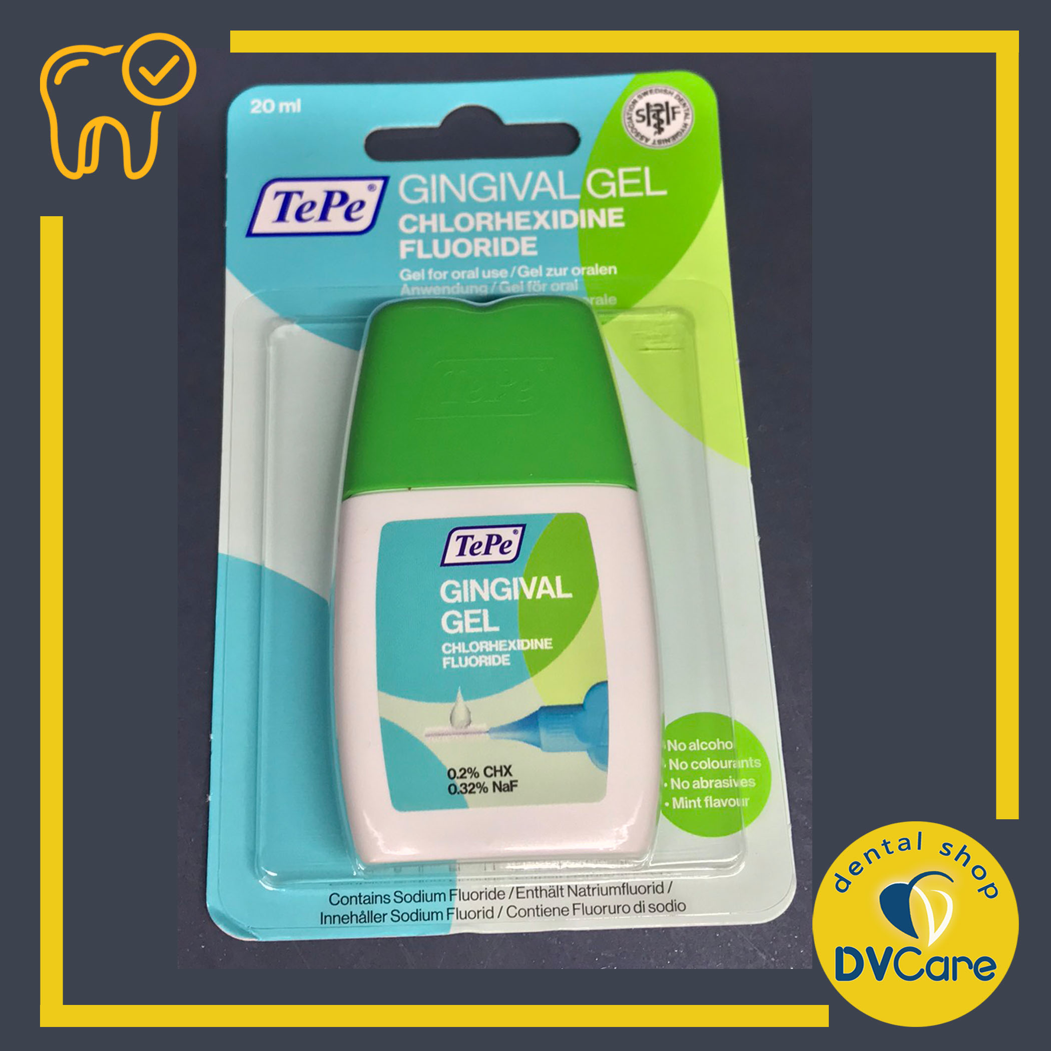 Gel ngừa viêm nướu chống khuẩn chứa fluor, chlorhexidine gingival gel tepe