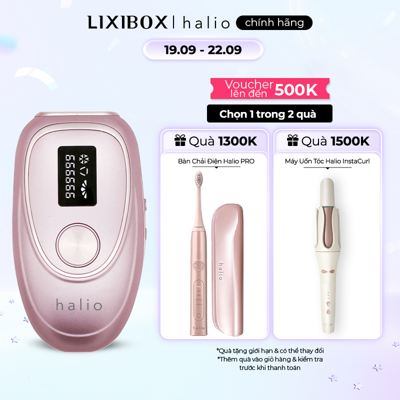 Máy Triệt Lông Băng Lạnh Trẻ Hóa Da Halio IPL Cooling Hair Removal Device 999999 xung ánh sáng