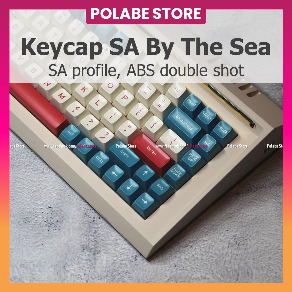 Nút bấm Keycap SA By The Sea Aifei DaYe SA Profile bàn phím cơ dùng cho nhiều layout bàn phím - Polabe Store