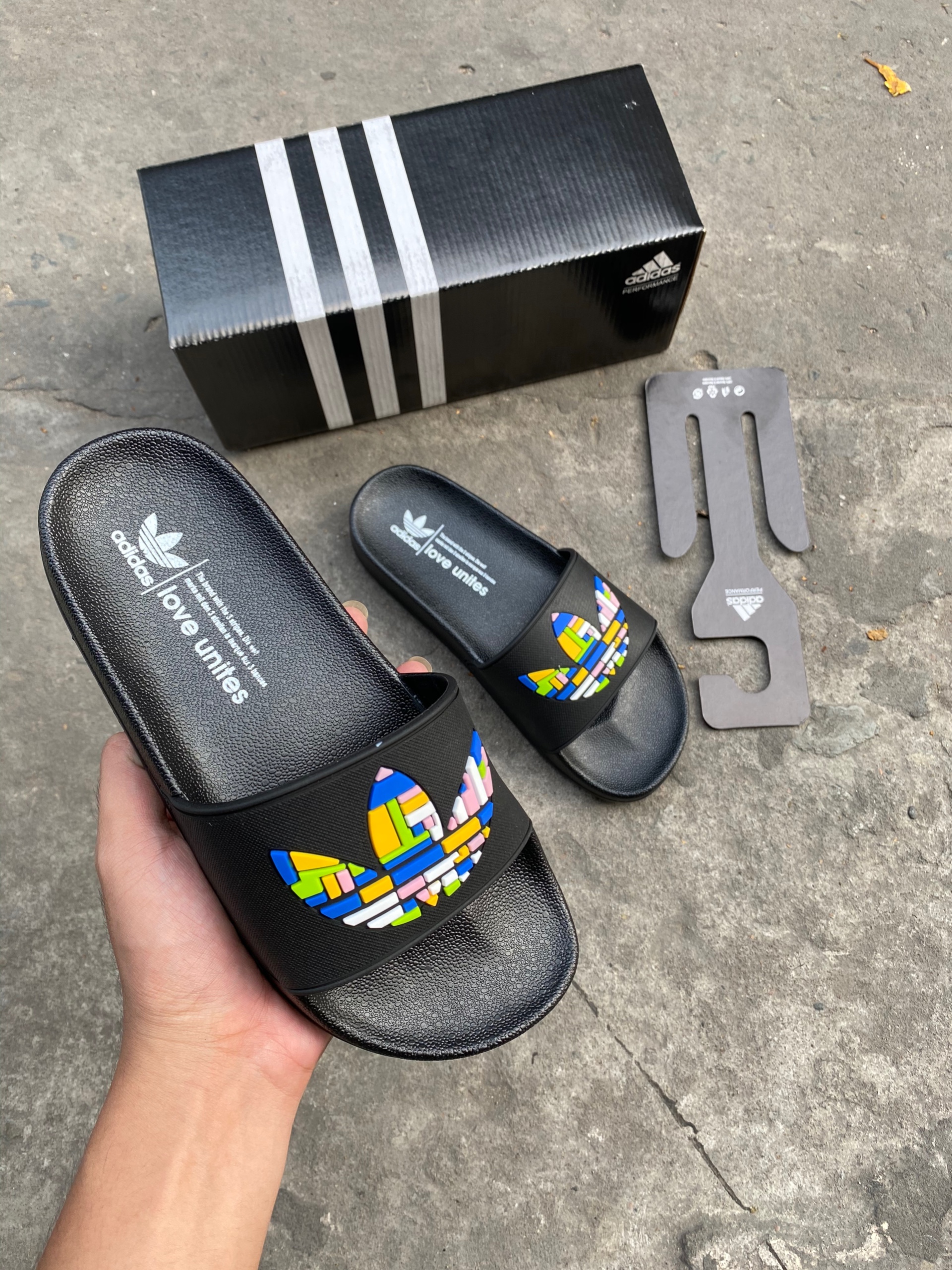 Dép adidas nam PU -không thấm nước