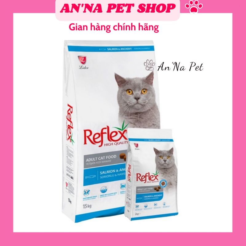 Thức ăn cho mèo, hạt cho mèo Reflex Anchovy , nhập khẩu Thổ Nhí Kỳ, gói chiết 1kg -AnNa Pet-