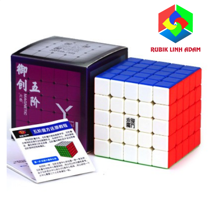 Rubik 5x5 YJ Yuchuang V2M Stickerless | Rubik có lực nam châm nhẹ, xoay trơn mượt | RUBIK LINH ADAM