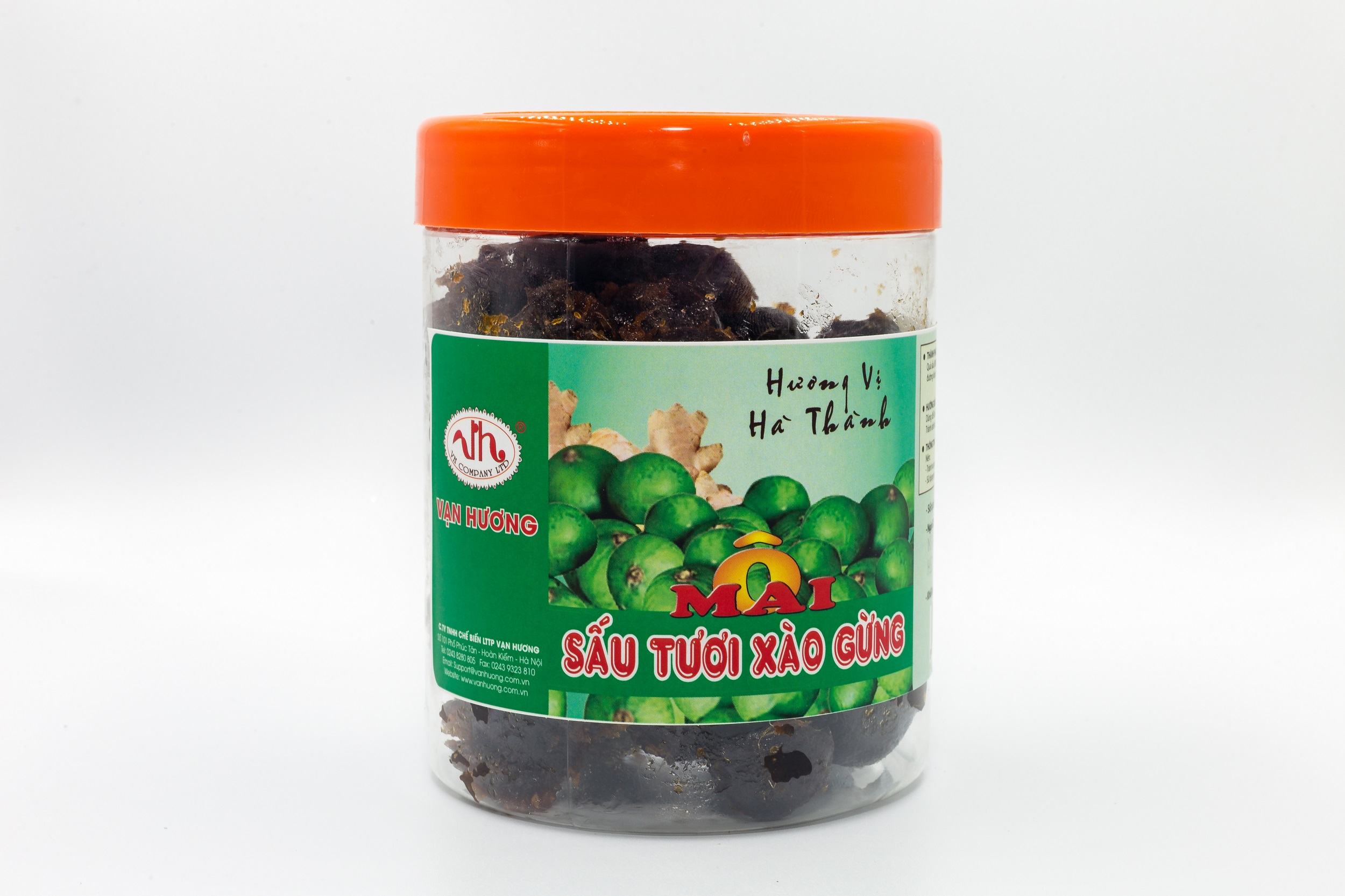 Ô mai sấu tươi xào gừng vạn hương 350g - hương vị hà thành