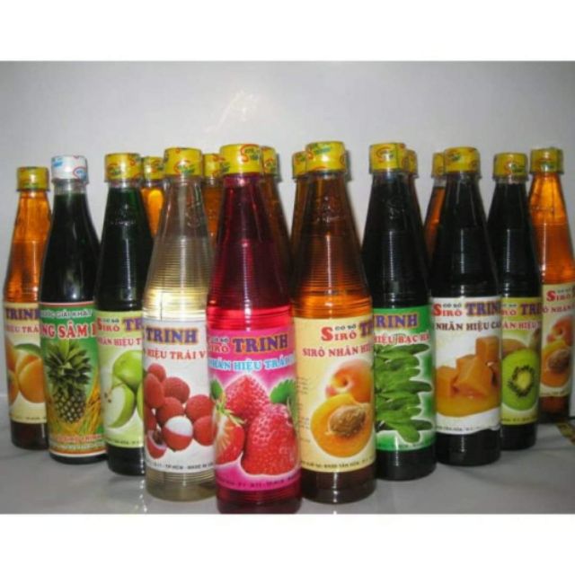 Siro Trinh Chai 600ml Đủ Mùi