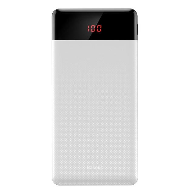 Pin dự phòng thương hiệu Baseus M35 cao cấp dung lượng 10000mAh thiết kế đẹp độc đáo siêu mỏng có màn hình LCD báo dung lượng Pin - Phân phối bởi Vietstore