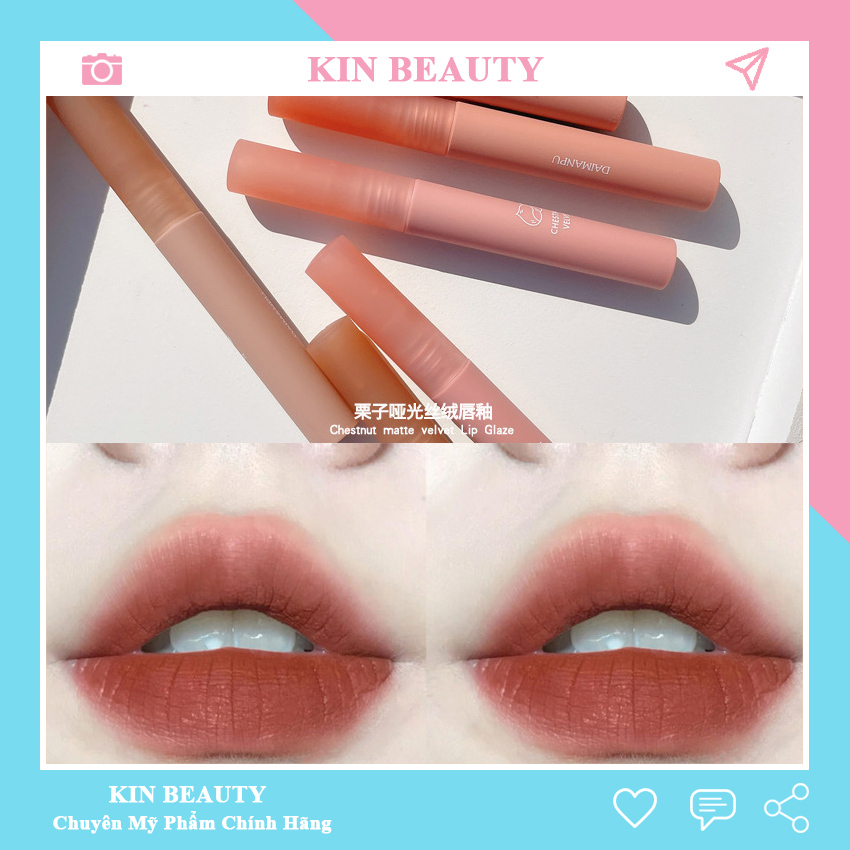 [HOT HOT HOT] Son môi nội địa trung lì dưỡng môi dành cho học sinh giá rẻ Daimanpu KIN BEAUTY