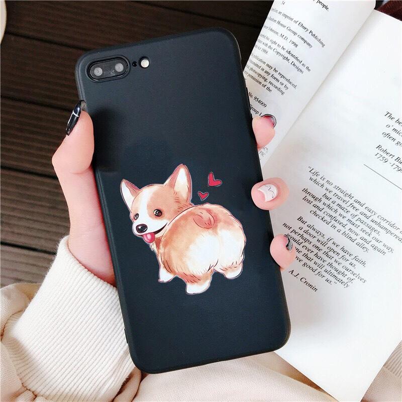 Ốp lưng điện thoại iphone hình chó corgi xinh xắn