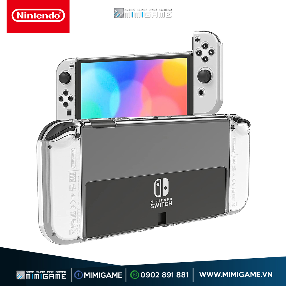[HCM] Bộ Case Nhựa Ốp Trong Suốt Dành Cho Máy Nintendo Switch Oled
