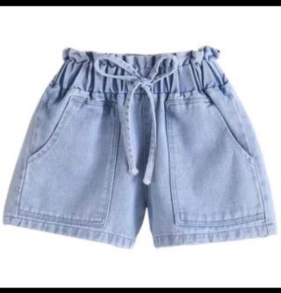 Quần short jeans lưng thun cho bé gái hàng Quảng Châu Cao Cấp
