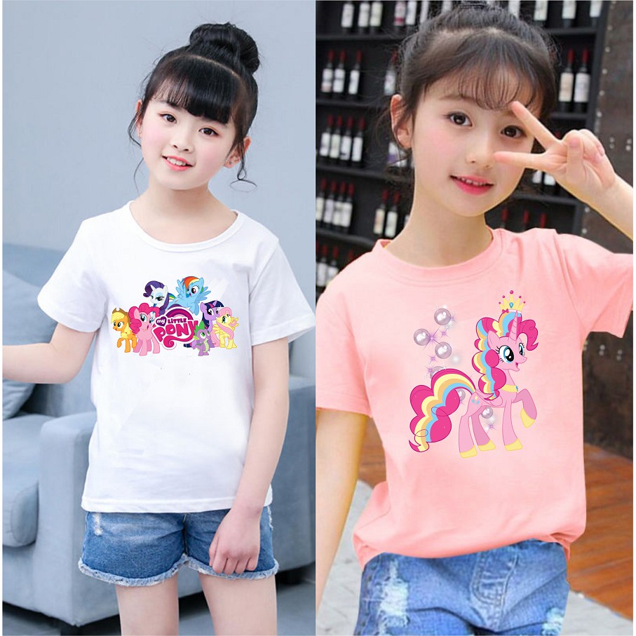 Áo thun in hình ngựa 1 sừng pony bé gái cực thích hot