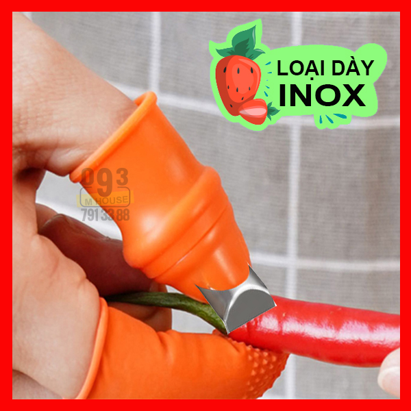 Combo 5 Dụng Cụ Bóc Tách Vỏ Inox Bảo Vệ Ngón Tay Khi Cắt Thái Đồ Ăn
