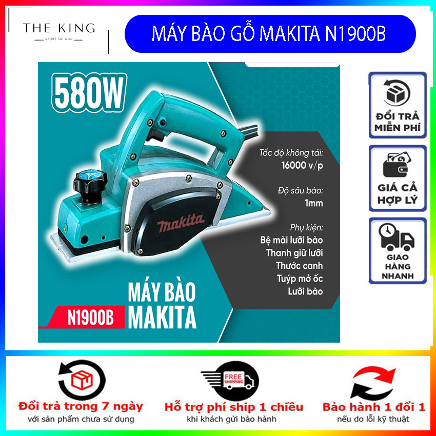 Máy bào gỗ cầm tay 82mm mkt n1900b - máy bào gỗ 82mm mkt - công suất 500w