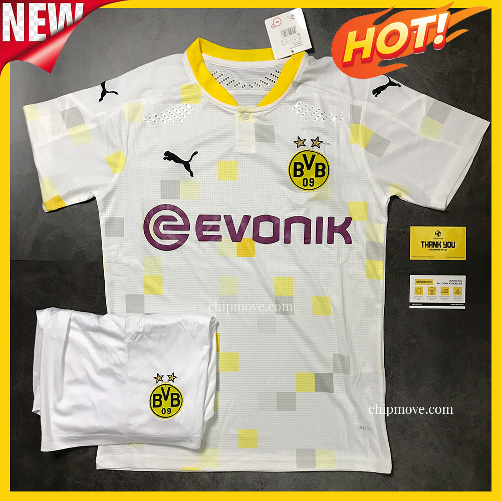 Bộ áo bóng đá Dortmund sân khách mùa giải mới 2020-2021 Thái cao cấp (ĐÁ C1)