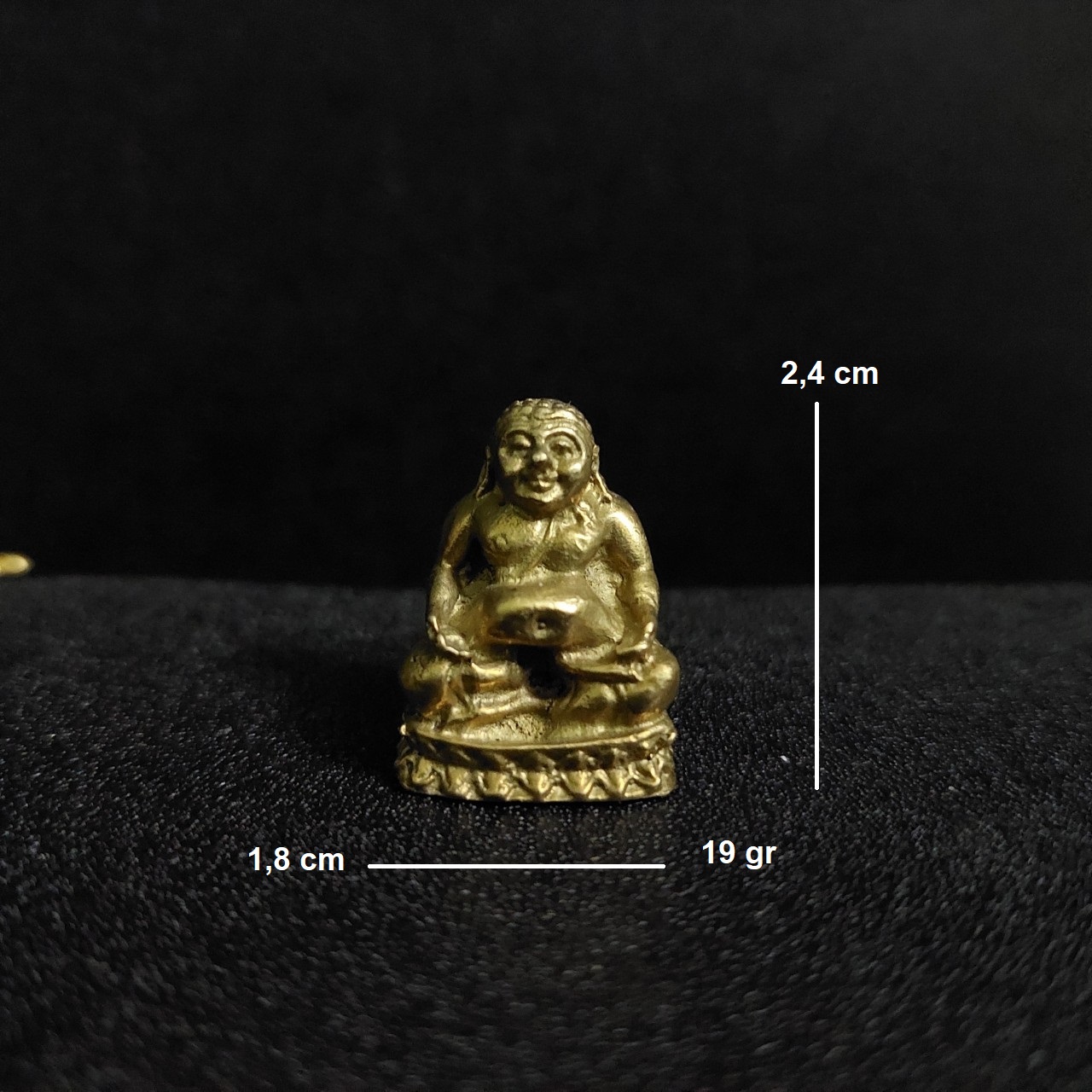 Tượng đồng mini thái lan - phong thủy tuệ minh h138