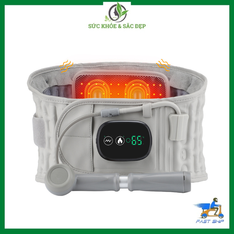 Đai lưng cột sống thoát vị đĩa đệm cao cấp Z5,đai hơi kéo giẫn cột sống,định hình cột sống lưng