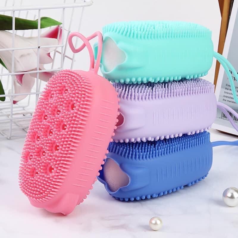 Bông tắm tạo bọt silicon hình chuột siêu mềm, siêu êm