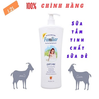 Sữa tắm tinh chất sữa dê Familiar 1.2 lít