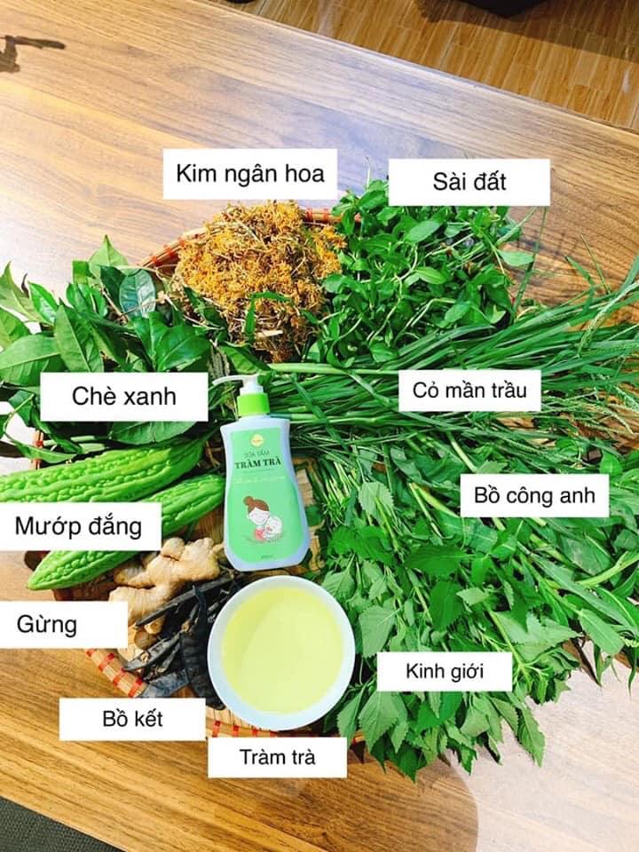 [HCM]Sữa tắm tràm trà Greenbon trị rôm sảy mẩn ngứa cho bé 200ml