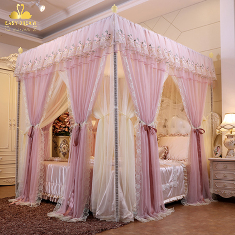 [HCM]Màn khung không khoan tường công chúa  Mùng ngủ  cao cấp EASY DREAM  khung inox  vải tuyn mắt nhỏ chống  muỗi - chống công trùng - màn cưới - trang trí phòng ngủ