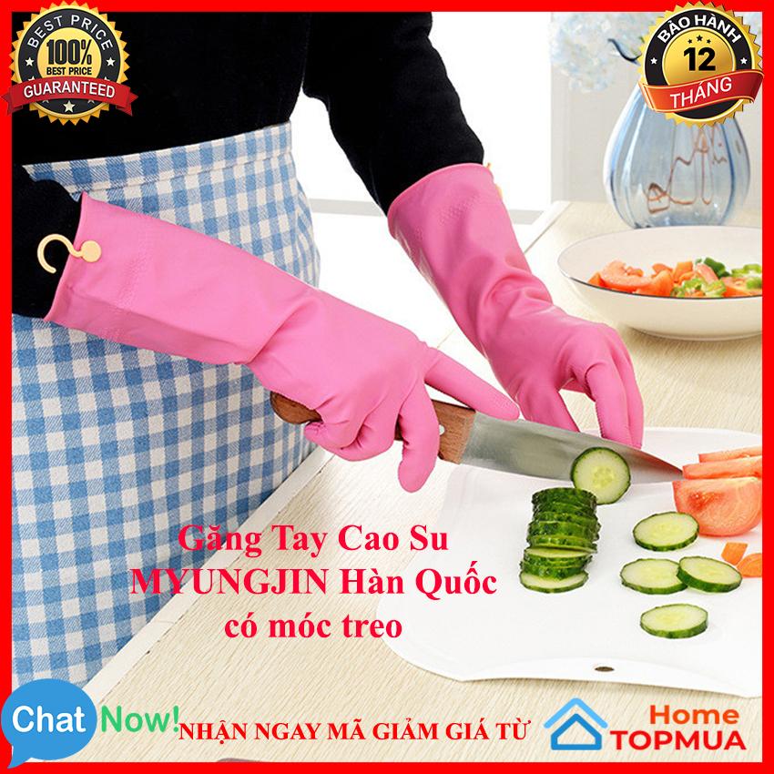 Găng Tay Cao Su MYUNGJIN Hàn Quốc có móc treo - Găng Tay - Găng Tay rửa bát, rửa chén - Găng Tay Cao Su siêu dai - Găng Tay nhà bếp – Home TOPMUA