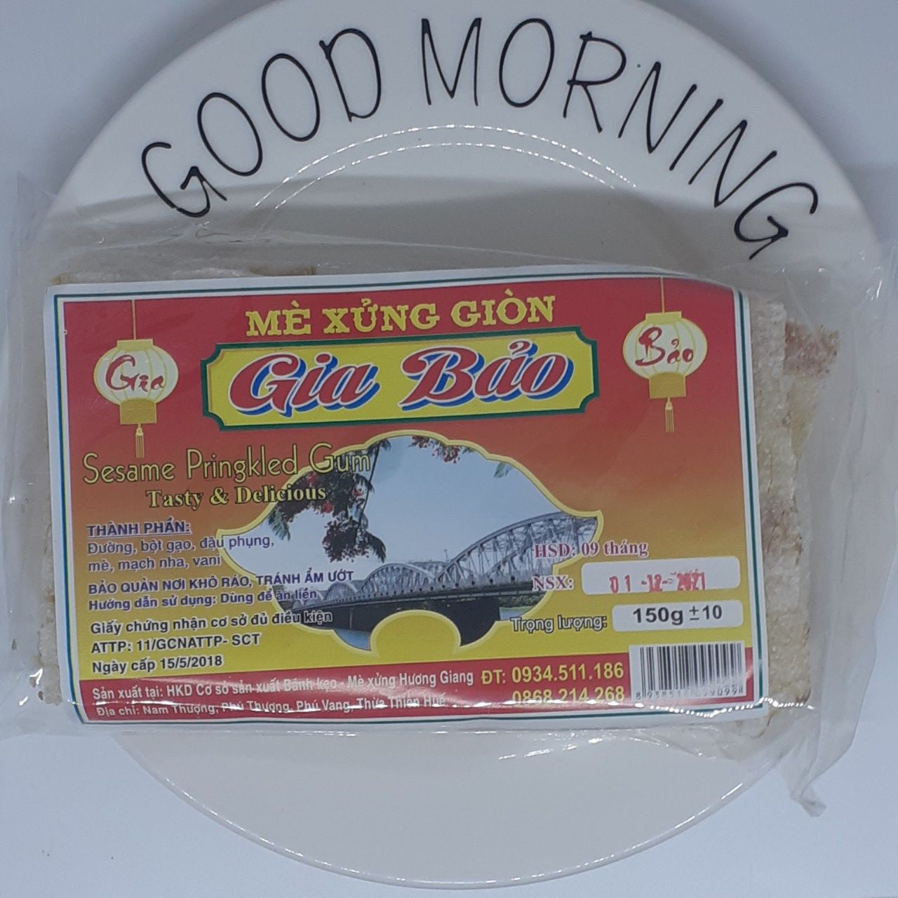 Kẹo mè xửng giòn 150gr đặc sản huế
