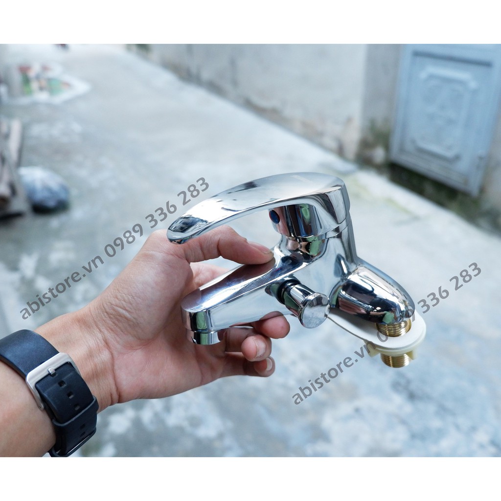 Sen Liền Vòi Chậu Lavabo, Vòi Chậu Liền Sen Tắm Giá Rẻ ( lắp ở chậu lavabo 3 lỗ ), Củ vòi liền sen