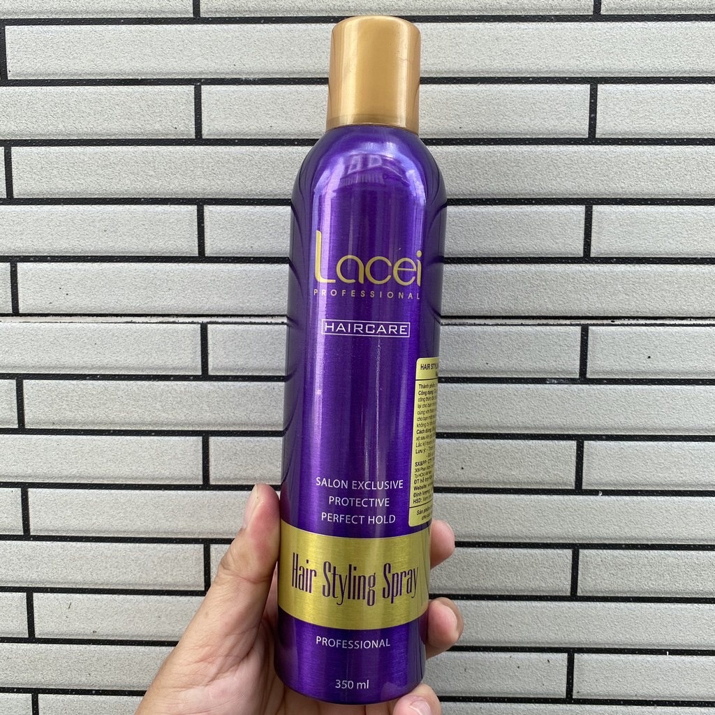 Keo xịt tóc lacei styling spray cứng giữ được nếp lâu 350ml