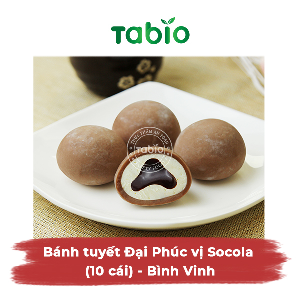 HCM - Bánh tuyết Đại Phúc vị Socola (10 cái) - Bình Vinh - TABIO