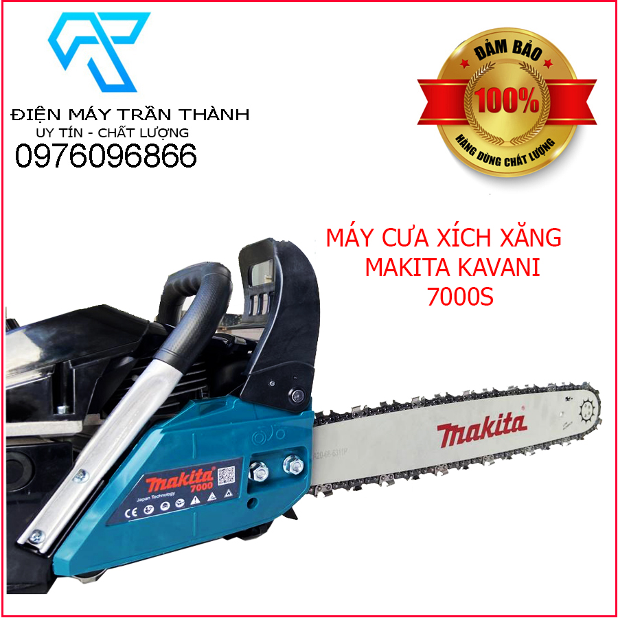 Máy cưa xích chạy xăng mini makita - máy cưa xích chạy xăng makita kavani 7000