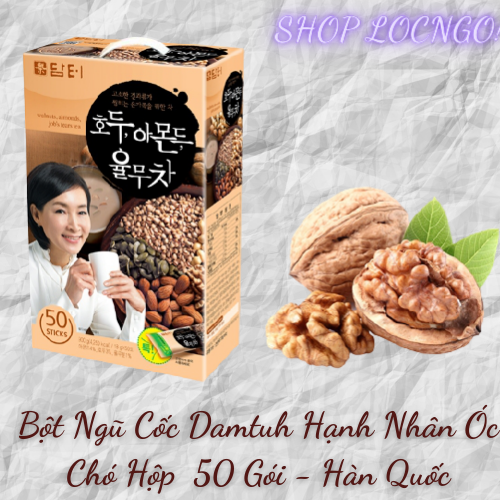 [Freeship]Bột Ngũ Cốc Damtuh Hàn Quốc Hạnh Nhân Óc Chó Hộp 50 Gói - Nhật Bản by Shop LocNgo