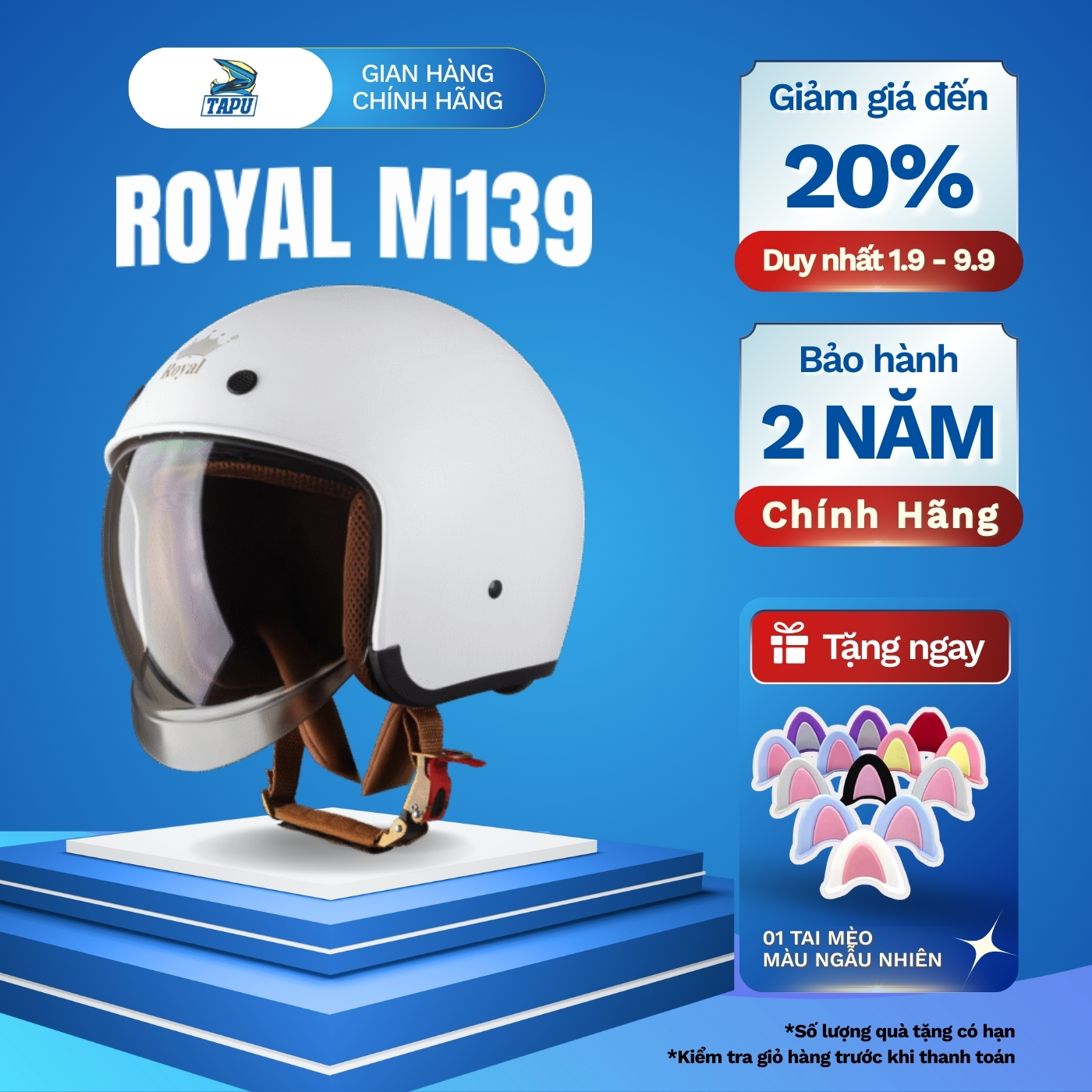 Royal M139 3/4 Hat Genuine Sound Glass Matte Mint Green | Safe and Standard, Trendy Design Giá 590,000 Đồng*Miễn phí vận chuyển
