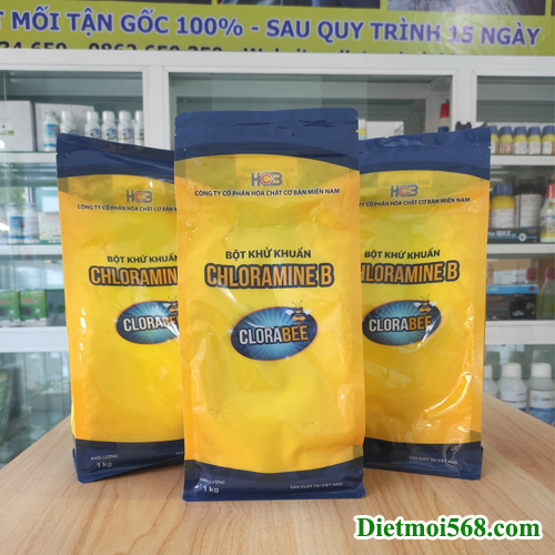 Bột khử khuẩn cloramin b 25% - clorabee việt nam -
