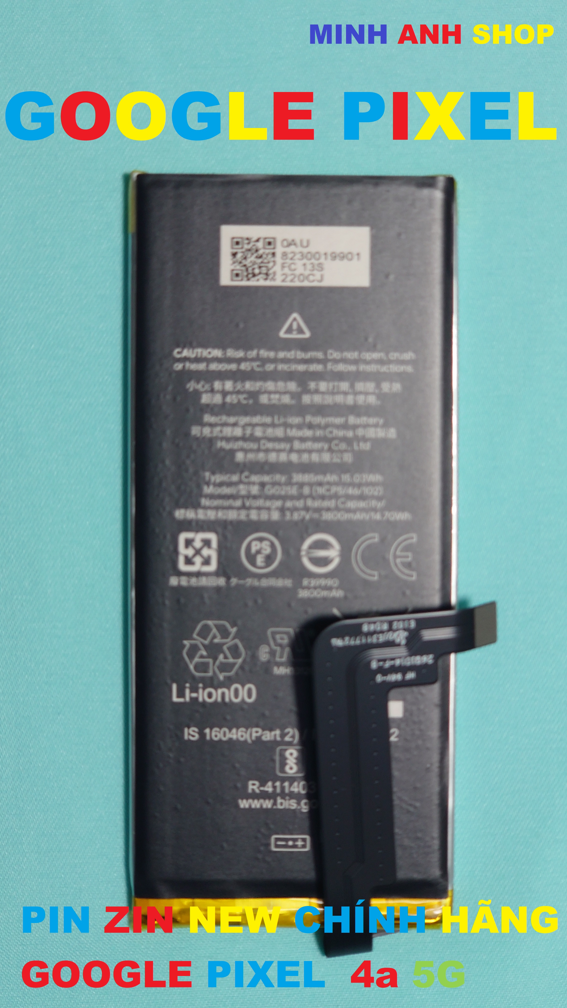 Pin zin new chính hãng cho google pixel 4a 5g_ g025e-b