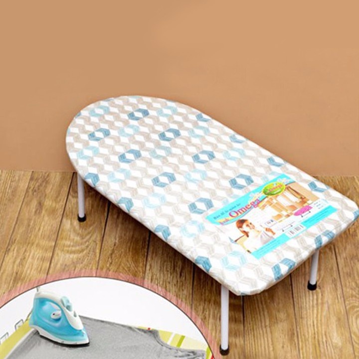 Bàn để ủi quần áo, cầu là quần áo xếp gọn 60x30cm kiểu ngồi - họa tiết ngẫu nhiên