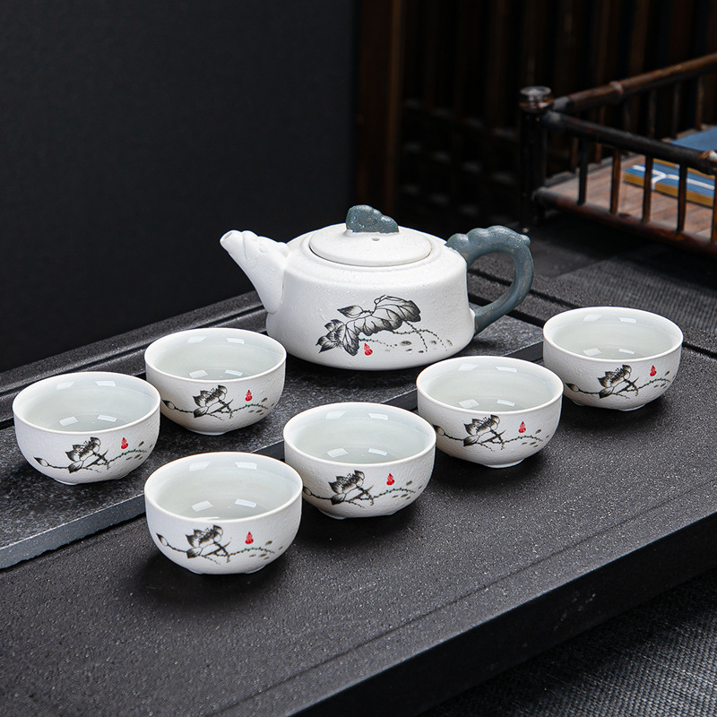 Bộ ấm pha trà 6 chén qoai