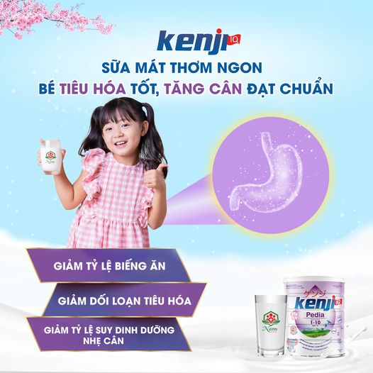 Sữa bột Kenji Pedia 900g cho bé từ 1 - 10 tuổi