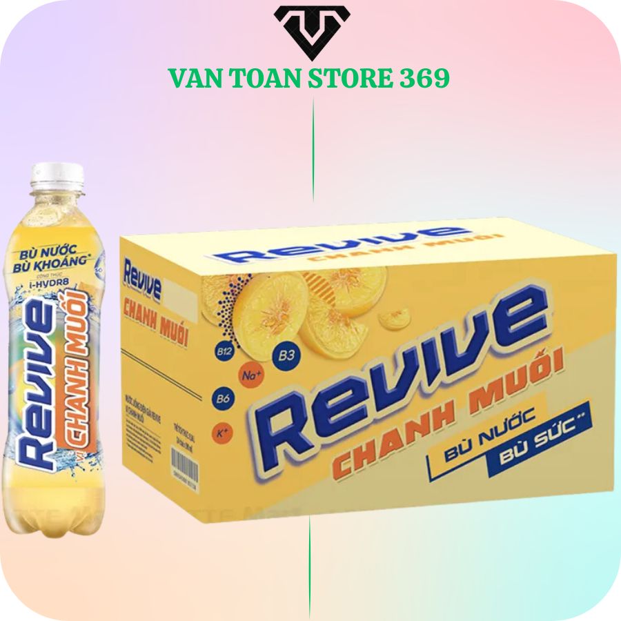 Nước uống điện giải REVIVE chanh muối chai 390ml