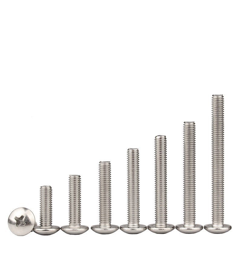 Combo 50c vít pake đầu dù thân bulong INOX 304 M5,  M5X10, M5X12, M5x16, M5x20, M5x25, M5x30