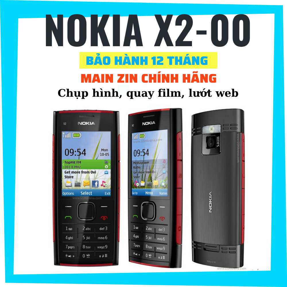 Điện thoại độc cổ Nokia X2-00 giá rẻ người già kèm sim 3g