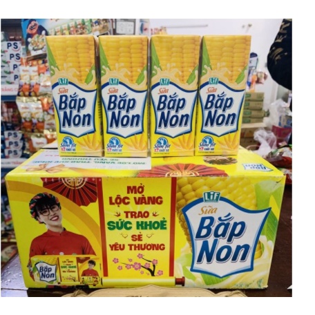 Sữa bắp non lif kun thùng 24 hộp x 180ml.