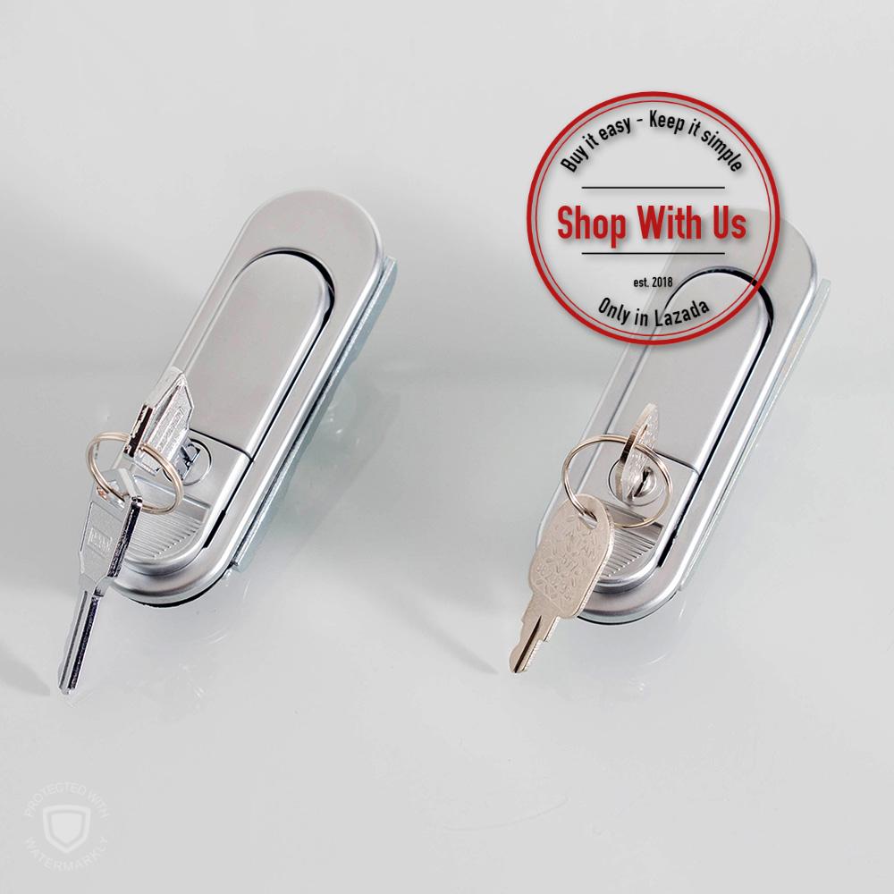 Khóa Bấm Gạt Tủ Điện AB - Khóa bật cửa tủ AB301-3-1 - Khóa Ấn Đầu Tròn - Khóa Tủ Bật Tròn