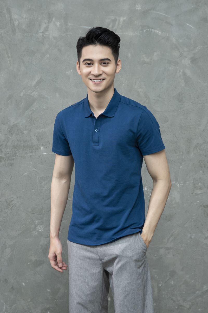 Áo polo nam ngắn tay kwin - aristino kps011s1 dáng ôm slimfit, chất liệu cotton pha