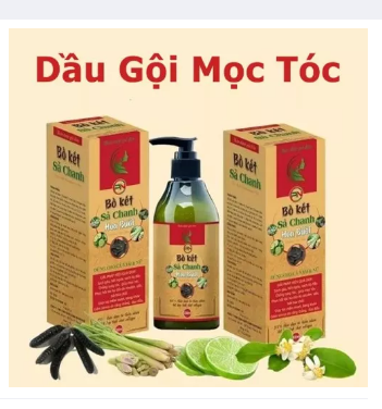 Dầu gọi đầu bồ kết sả chanh hoa bưởi kích thích mọc tóc 300ml